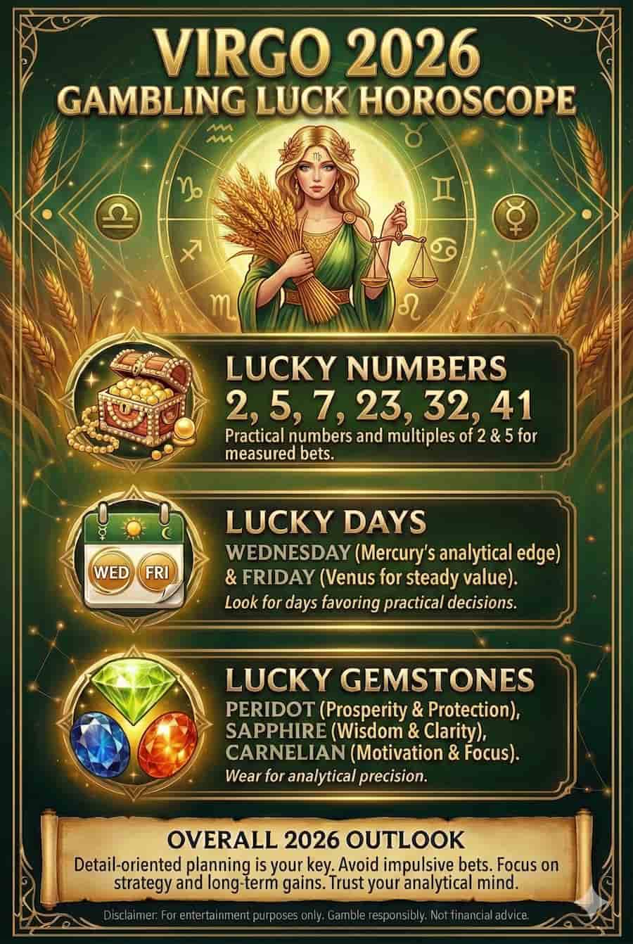 Virgo gambling luck horoscope 2026