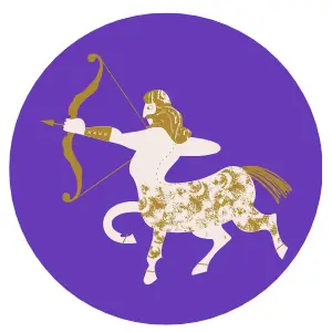 Sagittarius lucky purple color