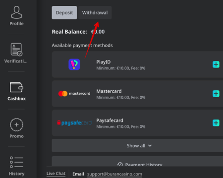 buran casino withdrawal time