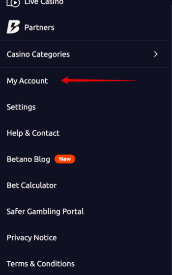 Betano casino withdrawal