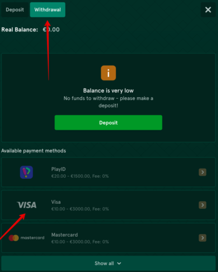 Casinia casino withdrawal time