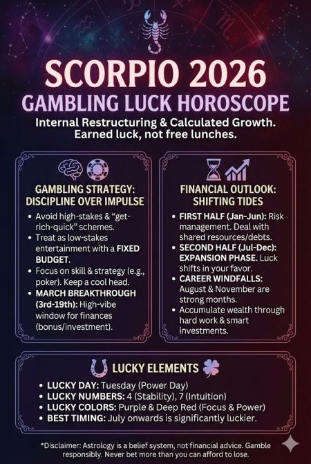 Scorpio Gambling Luck Horoscope