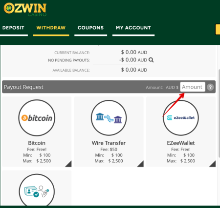 ozwin casino withdrawal time
