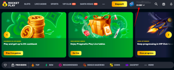 RocketPlay casino withdrawal