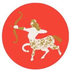 Sagittarius lucky orange color